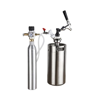 1pcs CO2 Mini Regulátor Plynu s tlakomerom CO2 Súdok Nabíjací 0-90 PSI pre Európske Soda Stream Homebrew Pivo Kegerator