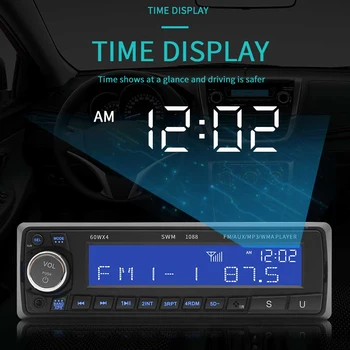 SWM-1088 V Dash Vedúci Jednotky Jednej DIN Bluetooth, AUX U Disk, MP3 Prehrávač, FM Rádio Ľahko Inštalácie Osobné Auto Prvky