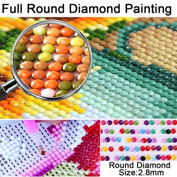 DIY Diamond Bodky Mačka 5D Remesiel Diamond Mozaiky Námestie Diamond Maľovanie Cross Stitch Nástenné Maľby Domova Diamond Výšivky