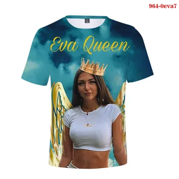 Vtipné Tričko Eva Kráľovná Vytlačené T Shirt 3D Oblečenie Harajuku Topy Short-Sleeve T-shirt Voľné Tričká Streetwear Eva Kráľovná Tshirts