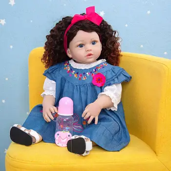 KEIUMI 23 Palec Ako Princezná Reborn celého Tela Silikónové Baby Doll Hračky Realistické Bebe Batoľa Boneca Vaňa Hračky, Bábiky Kid 's Darček