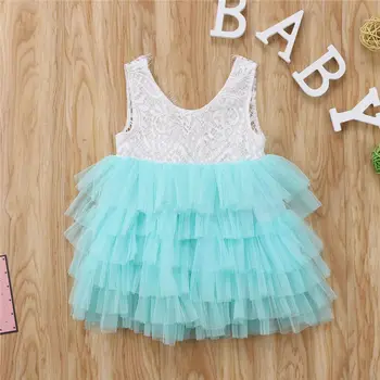 Batoľa Detský Baby Dievčatá Oblečenie Baby Čipky Šaty Prom Party Bridesmaid, Strana Sprievod Šaty