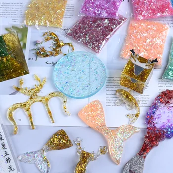 13-Farby DIY Mobilný Telefón Shell Živice Výplň Magic Color Shell Papier Crystal Gutta Percha Výplň Šperky, Takže Príslušenstvo