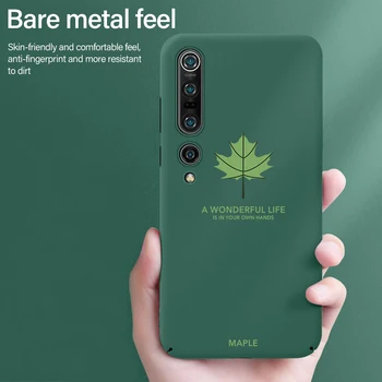 Ultra-tenké Farebné Matné Pevného PC Phone Prípade Pre Xiao Mi 10 9 8 SE Lite T Pro Redmi Poznámka 7 Roztomilý Shockproof Matný Kryt Coque