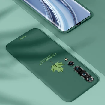 Ultra-tenké Farebné Matné Pevného PC Phone Prípade Pre Xiao Mi 10 9 8 SE Lite T Pro Redmi Poznámka 7 Roztomilý Shockproof Matný Kryt Coque