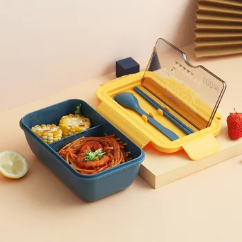 850 ml Bento Box Prenosné 2 Tier Potravín Box Gezonde Bento Box ek splnené Oka Lekvrije Veilige Volwassen Lunchbox