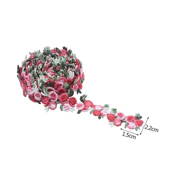 2Yard Mini Kvet Plastický Duté Čipky Stuhou Svadobné Dekorácie, Šitie Odevov Nášivka DIY Príslušenstvo