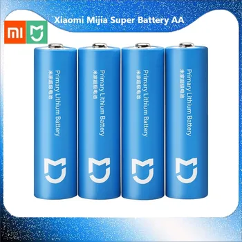 4PCS Xiao Mijia Super Batérie AA 2900mAh Lítium železa batérie 4Pcs Trvanlivé 1,5 V High capacity za Studena-odolné batérie