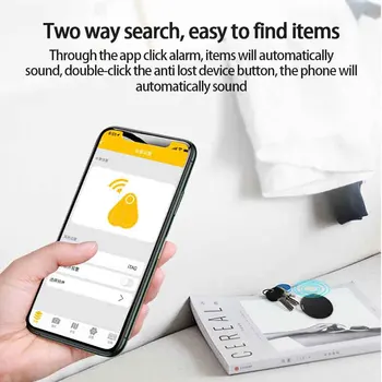Anti-stratil Keychain Bluetooth-kompatibilné Key Finder Zariadenie Mobilného Telefónu Stratili Alarm, Bi-Directional Finder Smart Tag GPS Tracker