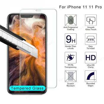 Transparentné Screen Protector Pre iPhone 8 7 6 Plus 5s 4s Ochranné Sklo Telefón Sklo Pre iPhone 12 Pro Max 11 Pro X XR 9H