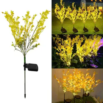 Nepremokavé Záhradné Lampy Solárne Svetlo LED Kvetu Repky Kvety Krásne Slnečné Svetlo Darček Strany Vonku na Dvore Záhradné Dekorácie
