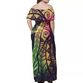 Hycool Nový Príchod 2021 Lete Polynézskej Šaty Vestido Slim Voľné Bežné Ženy Oblečenie Patchwork Vestidos Šaty Plus Veľkosť