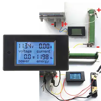 Digitálny Wattmeter DC 100A 4500W AC Multifunkčné Digitálne LED Panel Meter Monitor Energie Voltmeter Ammeter Pre DIY