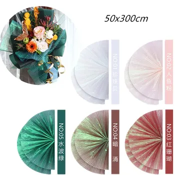 Kórejský DIY Kvet Balenie Oka Twisted kvety banda obalov oka Kytice Kvetinárstvo Dodávky shell oka Svadobné Dekorácie