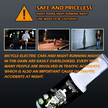 50ml Noc Reflexné Spray Paint Vonkajšie Bezpečnostné Reflexné Prihlásiť Anti-Nehody Jazda na Bicykli Beží Fluorescenčné Farby