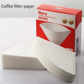 Ručné punč coffee pot filtračný papier V60 denník bielenie drip Americkej kávy filter pohár filtračný papier, kuchyňa káva filtračný papier
