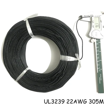 Ostnaté Drôty Drôt AWG 20 UL3239 Flexibilné Silikónové Drôt Izolovaný Pocínované Medené 3000V Čierna Biela Červená Konzervované Koper Kábel