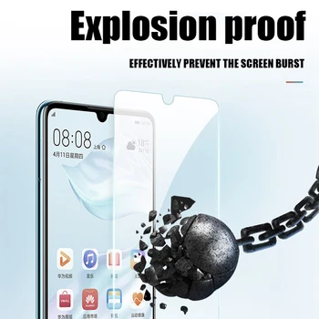 Úplné Pokrytie Tvrdeného Skla pre Huawei P20 Pro P30 Lite Screen Protector Na pre Česť 10 20 Lite 10i 9x Pro Ochranné Sklo