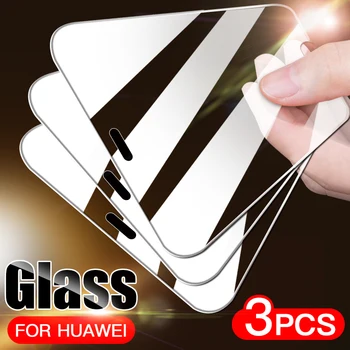 Úplné Pokrytie Tvrdeného Skla pre Huawei P20 Pro P30 Lite Screen Protector Na pre Česť 10 20 Lite 10i 9x Pro Ochranné Sklo