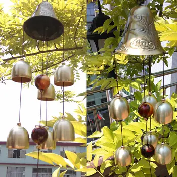 Vonkajšie Šťastie, zvonkohry pre Šťastie Domov Záhrada Závesné Dekorácie Darček Medi Dekor