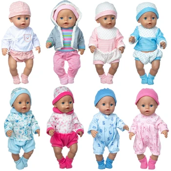 40 cm Reborn Baby Doll Oblečenie Set pre 17 Palcové Doll Oblečenie, Hračky, Bábiky Outwear