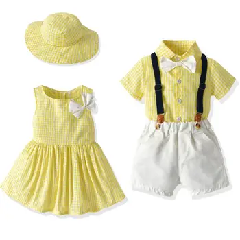 2021 Letné Baby Boy Oblečenie Bežné Dieťa Krátke Bavlnené Tričko Nohavice Obleky Španielsky Narodeninovej Party Deti Sady L874