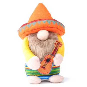 Fiesta Gnome Pár Cinco de Mayo Tomte pre mexické Taco utorok Elf, Trpaslík XX9B