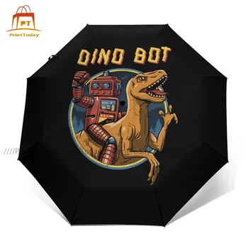 Dinosaurov Dáždnik Jedinečný Kompaktný Dáždnik Umenie Domov Čelné Sklo Automatický Dáždnik