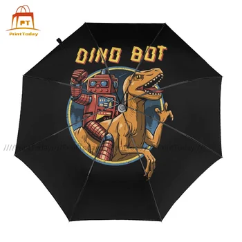 Dinosaurov Dáždnik Jedinečný Kompaktný Dáždnik Umenie Domov Čelné Sklo Automatický Dáždnik