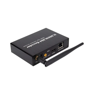H. 265 H. 264 HDMI Video o Wifi Encoder Siete TV TF Skladovanie HDMI Encoder H. 265 pre Live Streamingové Vysielanie(EÚ Zástrčky)