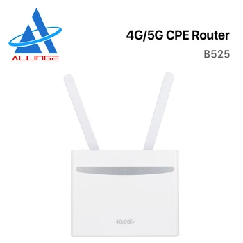 ALLINGE B525L+ NAMI Modifikovaná Verzia 4G LTE Cat6 300Mbps CPE Bezdrôtový Wifi Router Openwrt Podporu 2 Externé Antény, 3LAN 1WAN