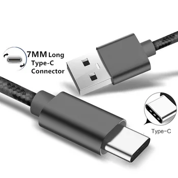 USB Typu C Kábel pre Xiao Mi 8 Typ-C Kábel Linka pre Huawei P20 Pro Nabíjací Kábel pre Samsung Galaxy S8 Extra Dlhé