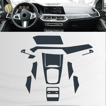 Pre BMW G05 X5 2019 2020 Interiéru Vozidla stredovej konzoly Transparentné TPU Ochranný film Anti-scratch Opravy film Príslušenstvo Prerobit