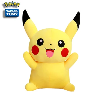 TAKARA TOMY nové plyšové hračky Pikachu bábika roztomilé mäkké dole bavlna, hladký bábika Japonskej animácie, detské darčeky hot predaj