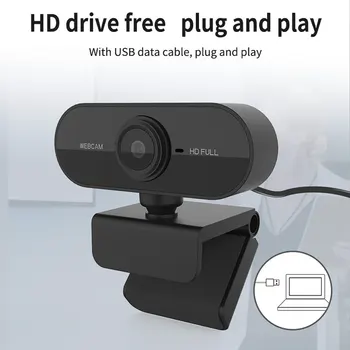 Nové 1080P Automatické Zaostrovanie, Webkamera Mini Počítač PC Webkamera S Mikrofónom, Otočná Kamery pre Live Broadcast Volanie Konferencie Práce