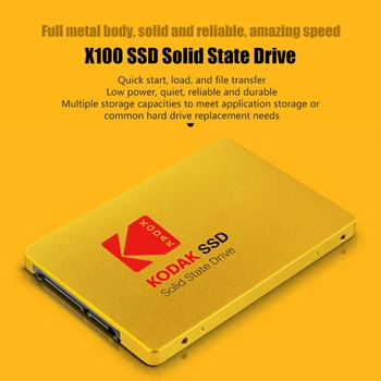 KODAK X100 SATA3 2,5 PALCA dokonca vzal 120 gb SSD Disk HDD SATA III SSD 480GB Kovové Interné ssd Pevný Disk pre prenosné počítače