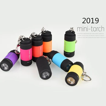 LED Mini Svetlo USB Nabíjateľné Baterky Lampy Vreckové Keychain Pochodeň Vonkajšie Nástroje Ultra svetlé 0,3 w 5mm LED Nočné svetlo Šport