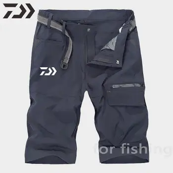 Letné Rybárske Oblečenie Mužov Rýchle Sušenie Rybárske Nohavice Outdoor Voľný Čas Tenké Daiwa Rybárske Oblečenie Plus Veľkosť Priedušná Šortky