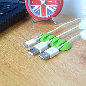 USB Kábel klip Organizátor Kábel Winder Desktop Management Kábel Držiak na Myši, Slúchadlá Drôt, kábel držiak Organizátor