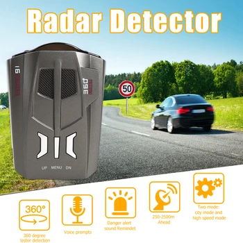 V9 2020 Radarový Detektor slovenčina ruština Ľudského Hlasu, Rýchlosť Vozidla Výstraha X K GPS Car Anti Radary Polícii Rýchlosť