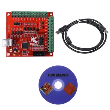 CNC USB MACH3 100Khz Breakout Board 4 Os Rozhranie Ovládača Motion Controller