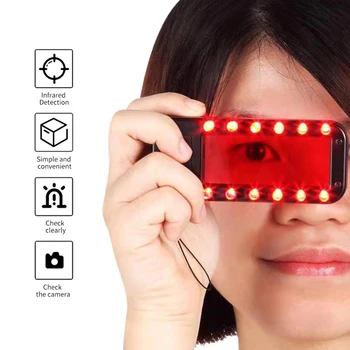 Skryť Kameru Detektor Finder s 12 LED Svetlá Nabíjateľná Anti-Sp Bezdrôtový Cam Signál Skener Neviditeľné Objektív Tracer pre Hotel
