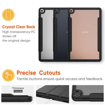 HXCASE pre Samsung Galaxy Tab 10.1 2019 T510 T515 Tablet Inteligentný Kryt pre Samsung Kartu A SM-T510 SM-T515 2019 Prípade
