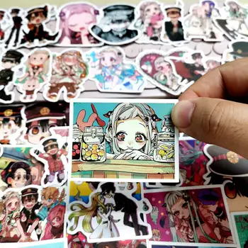 50pcs Roztomilý Ghost Kawaii Anime Wc Viazaný Hanako Kun Scrapbooking Telefón, Notebook, Auto Nálepky Balík pre Notebooky Cartoon Nálepky