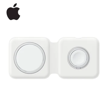 Originálny Apple MagSafe Duo Nabíjačka Telefónov Bezdrôtovú Nabíjačku Magnetické Rýchle Nabitie pre iPhone 8/X/11/12 Pro pre Apple Hodinky/AirPods
