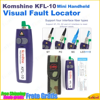 Komshine KFL-10 Mini Vreckový Vizuálne Poruchy Locator VFL Optickým Káblom Tester Optických Vlákien Break Checker