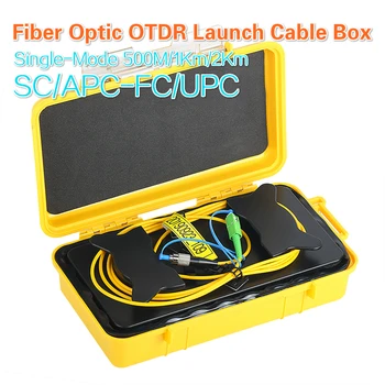 SC/APC-FC/UPC Single-Mode Optického OTDR Spustenie Kábel pre 500M 1 km 2 km 1310/1550nm Mŕtve Zóny Kvapiek Box