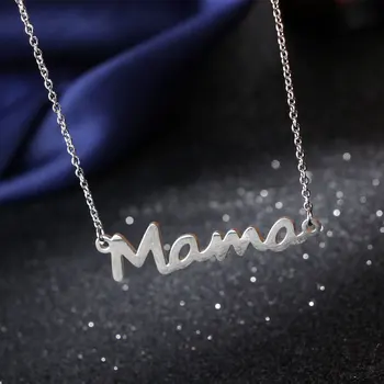 Jemná List Mama Náhrdelník Matky Milujú Šperky, Prívesok Najlepšie Minimálne Náhrdelník Pre Mamičky Deň matiek Darčeky