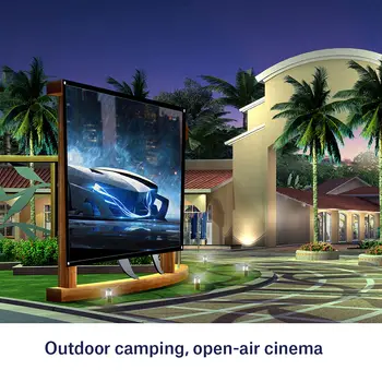 16:9 Svetelný Záves 100 120 133 Cm Domov Vonkajšie Office Prenosný 3D HD Premietacie plátno Pre Spálne Domáce Kino Camping