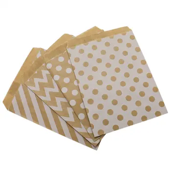 25pcs/pack 18 cm Darčekové Tašky Papierové Puzdro Rose Gold Papier Potraviny Bezpečné Tašky Narodeniny, Svadobné Party Láskavosti Darčekové Tašky Balenie pre Hostí